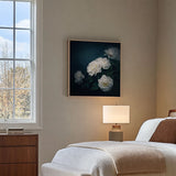 White Peony Moody Wall Art Print - POPvault
