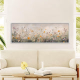 Wildflowers Neutral Canvas Art Print - POPvault