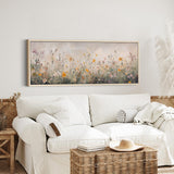 Wildflowers Neutral Canvas Art Print - POPvault