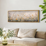 Wildflowers Neutral Canvas Art Print - POPvault