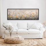 Wildflowers Neutral Canvas Art Print - POPvault