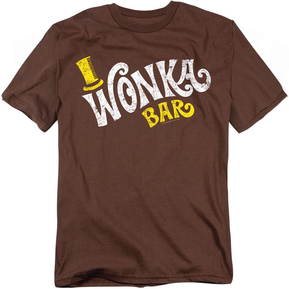 Willy Wonka And The Chocolate Factory Wonka Logo Mens T Shirt Coffee Officially Licensed - POPvault