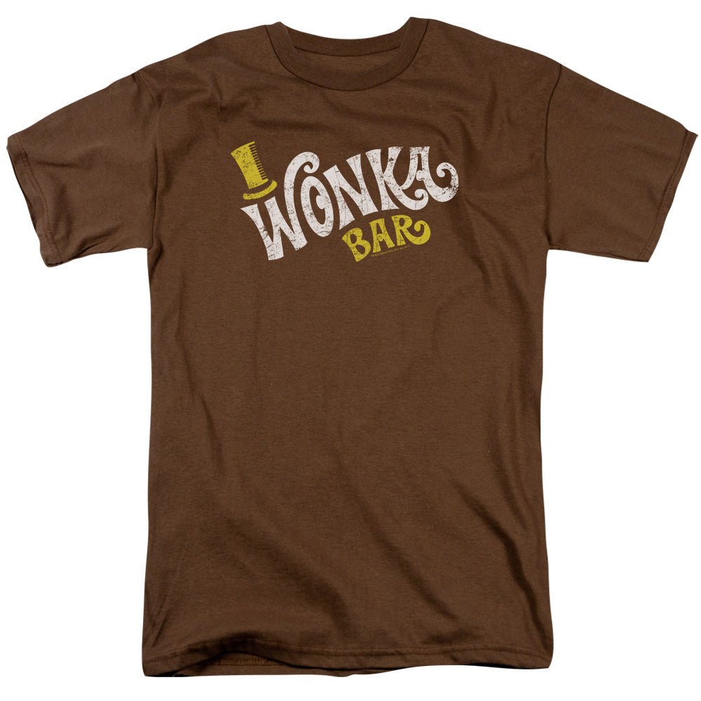 Willy Wonka And The Chocolate Factory Wonka Logo Mens T Shirt Coffee Officially Licensed - POPvault