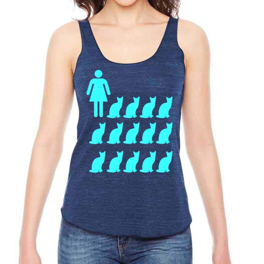Women's Crazy Cat Lady Tank Top - POPvault