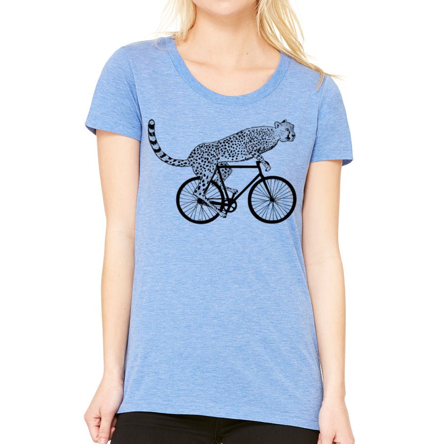 Women's Cycling Cheetah T-Shirt - POPvault