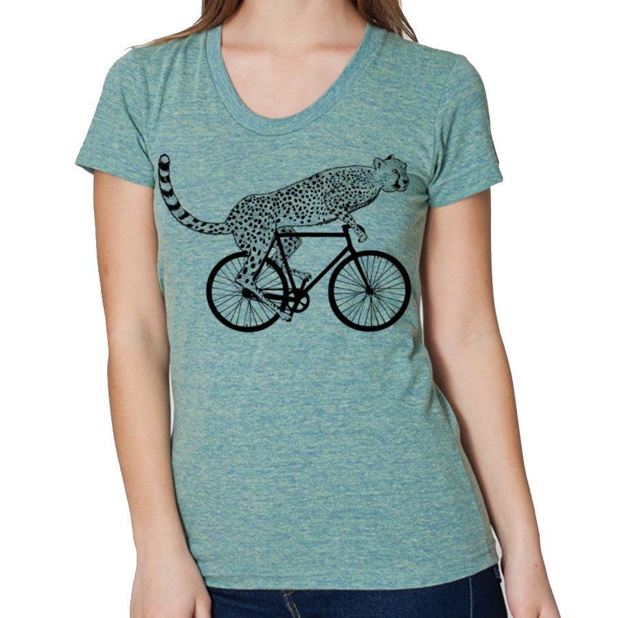 Women's Cycling Cheetah T-Shirt - POPvault