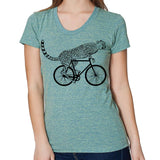 Women's Cycling Cheetah T-Shirt - POPvault