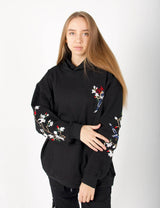 Women's Flowers and Birds Embroidery Hoodie - POPvault