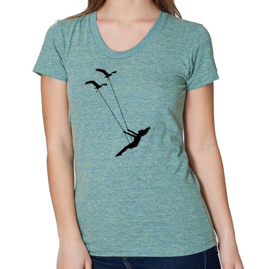 Women's Flying Bird Swing T-Shirt - POPvault