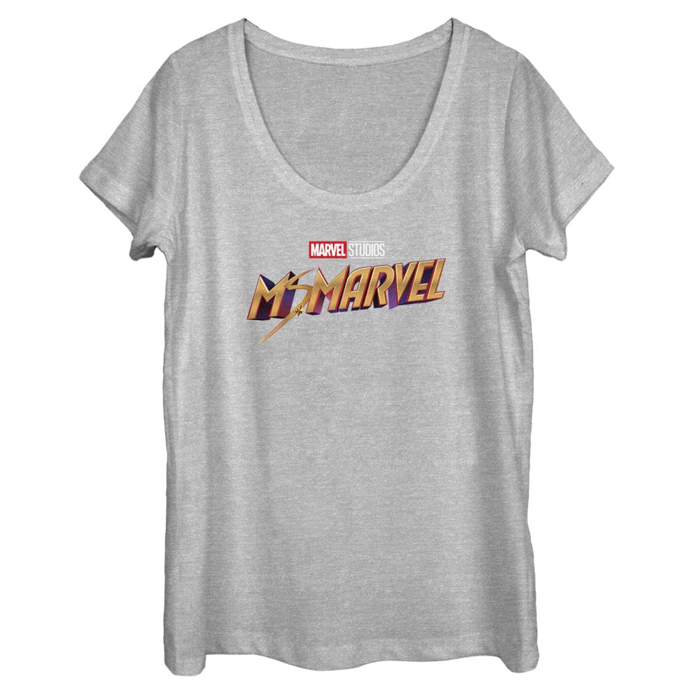 Women's Marvel Classic Logo Scoop Neck T-Shirt - POPvault