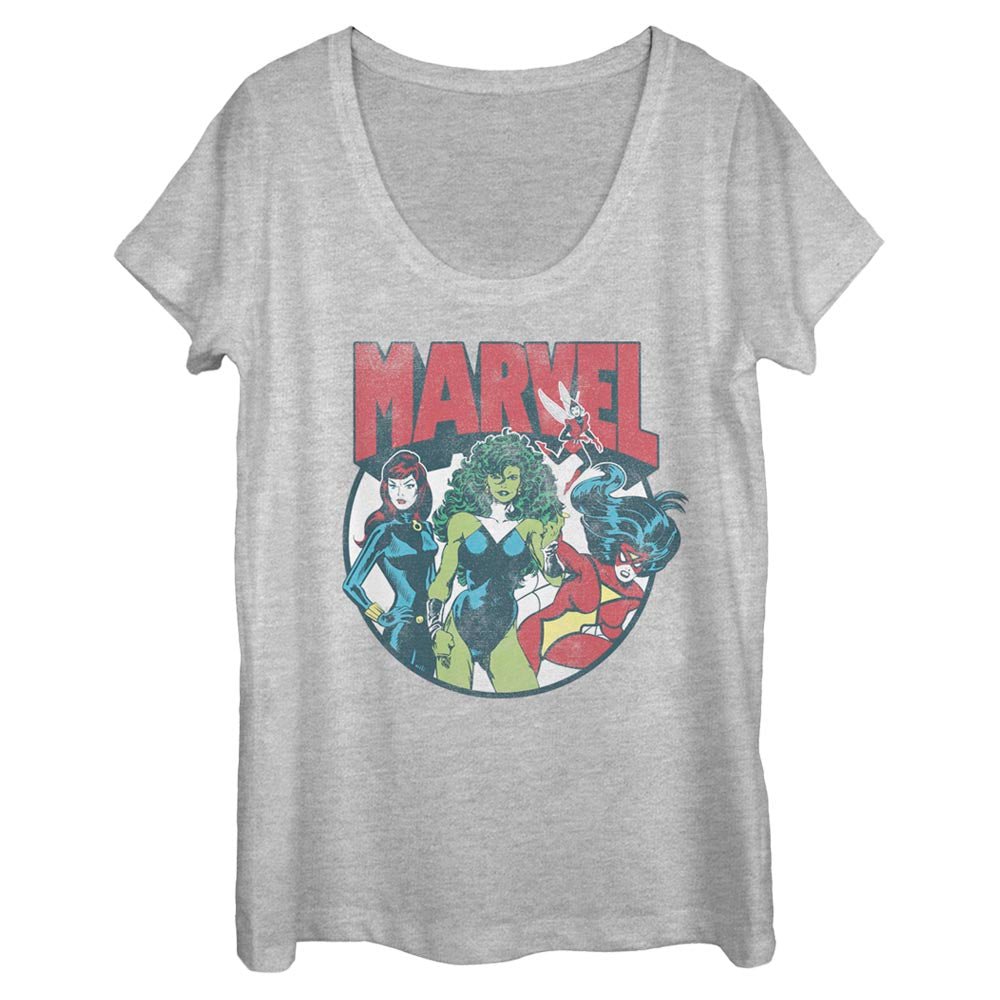 Women's Marvel Marvel Gals Scoop Neck T-Shirt - POPvault