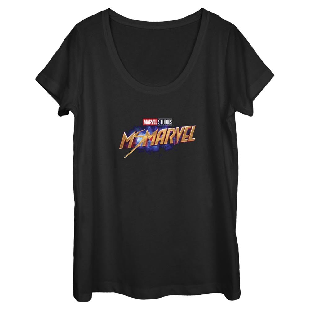 Women's Marvel Ms Logo Scoop Neck T-Shirt - POPvault