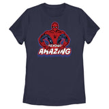 Women's Marvel Spider-Man Beyond Amazing SPIDEY POSE BEYOND T-Shirt - POPvault - Licensed - Marvel Comics - Official