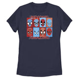 Women's Marvel Spider-Man Beyond Amazing SPIDEY SQUARES BEYOND T-Shirt - POPvault - Licensed - Marvel Comics - Official