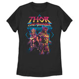 Women's Marvel Thor Love and Thunder Grunge Thunder T-Shirt - POPvault - Licensed - Marvel Comics - Official