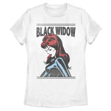 Women's Marvel Widow Simple T-Shirt - POPvault - Licensed - Marvel Comics - Official