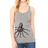 Women's Octopus Spectacles Racerback Tank Top - POPvault