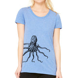 Women's Octopus Wearing Glasses T-Shirt - POPvault