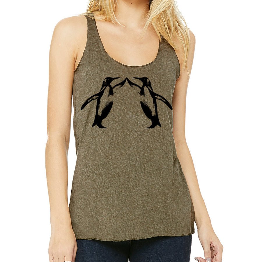 Women's Penguin High Five Racerback Tank Top - POPvault