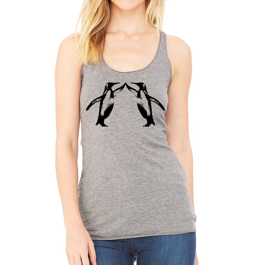 Women's Penguin High Five Racerback Tank Top - POPvault