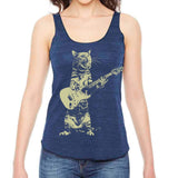 Women's Roll & Roll Guitar Cat Tank Top - POPvault