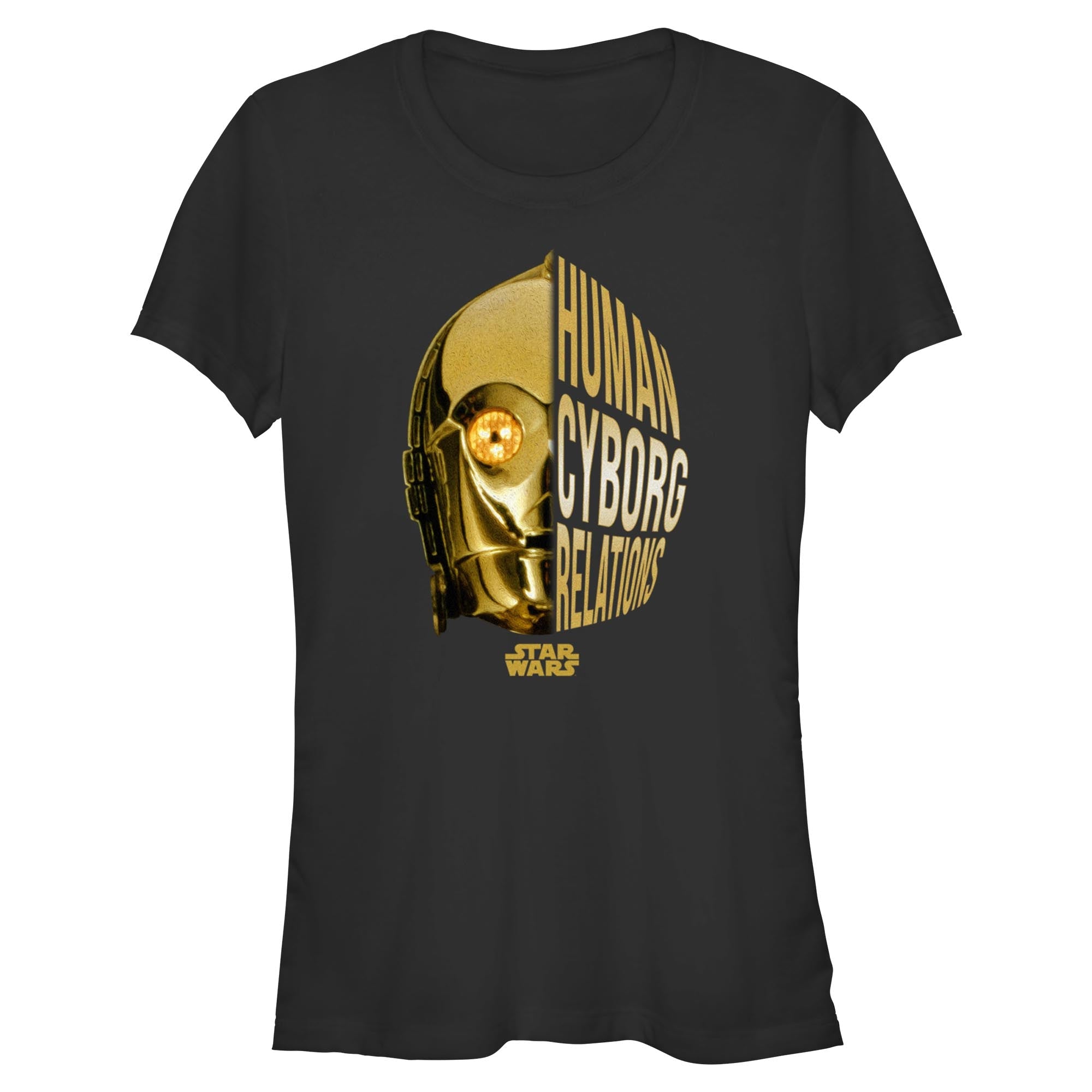 Women's Star Wars C3Po Dark Split T-Shirt - POPvault