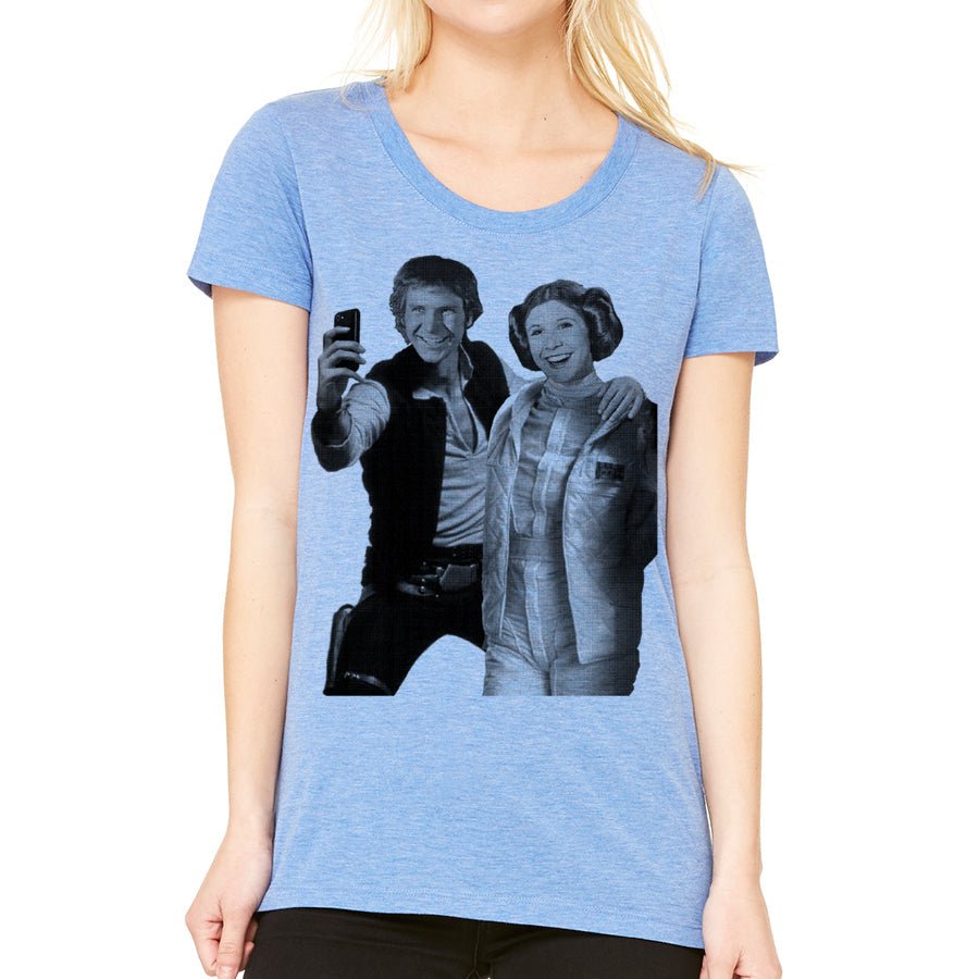 Women's Star Wars Han & Leia Selfie T-Shirt - POPvault