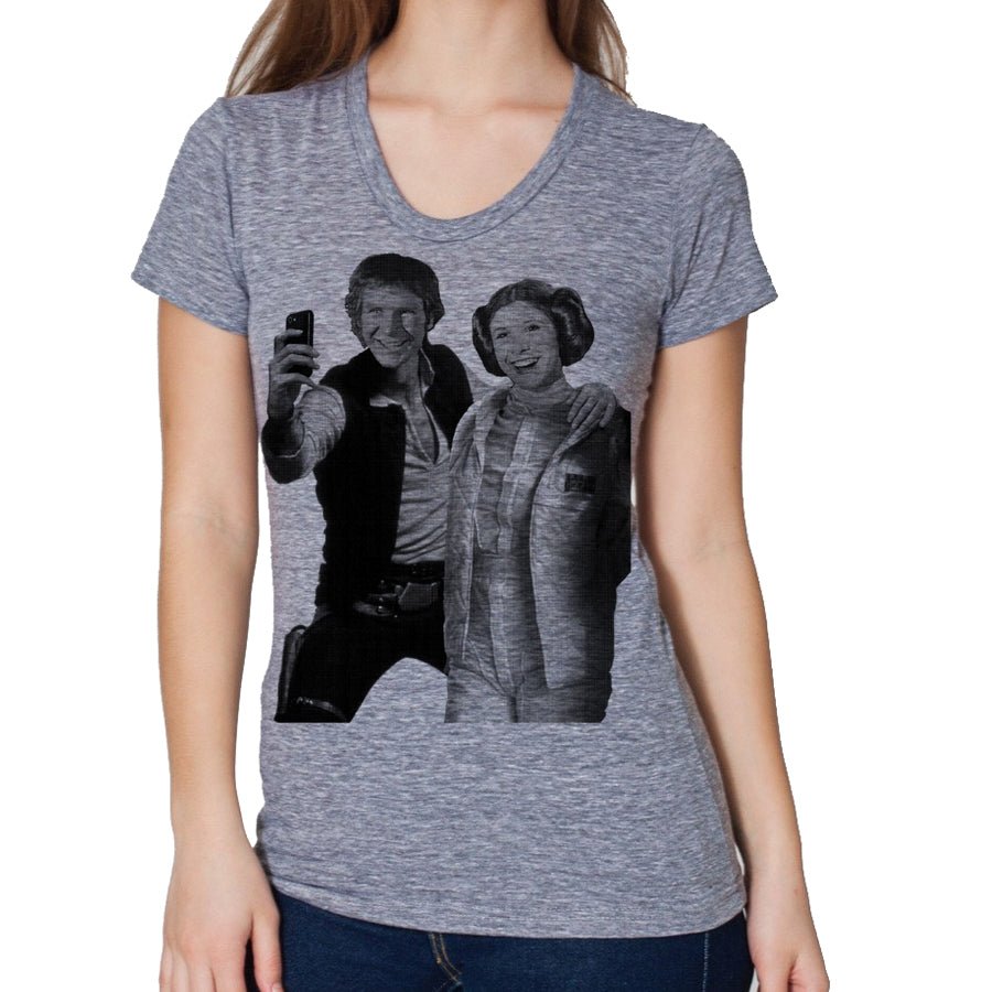Women's Star Wars Han & Leia Selfie T-Shirt - POPvault