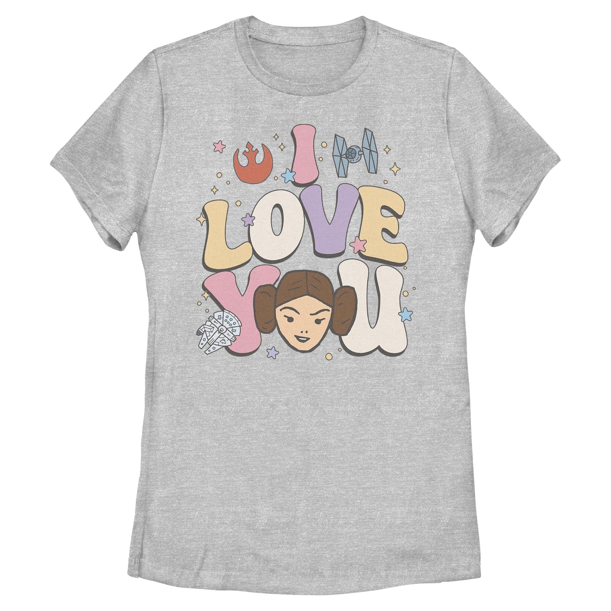Women's Star Wars Leia I Love You T-Shirt - POPvault