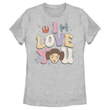 Women's Star Wars Leia I Love You T-Shirt - POPvault