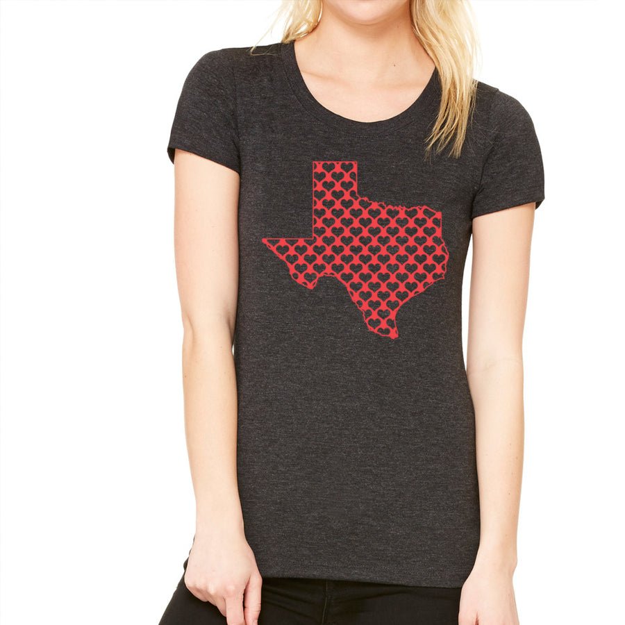 Women's Texas Hearts T-Shirt - POPvault