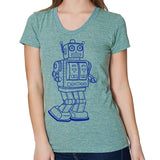 Women's Vintage Toy Robot T-Shirt - POPvault