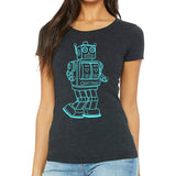 Women's Vintage Toy Robot T-Shirt - POPvault