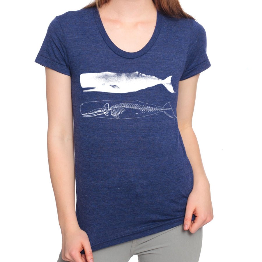 Women's Whale and Skeleton T-Shirt - POPvault