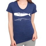 Women's Whale and Skeleton T-Shirt - POPvault
