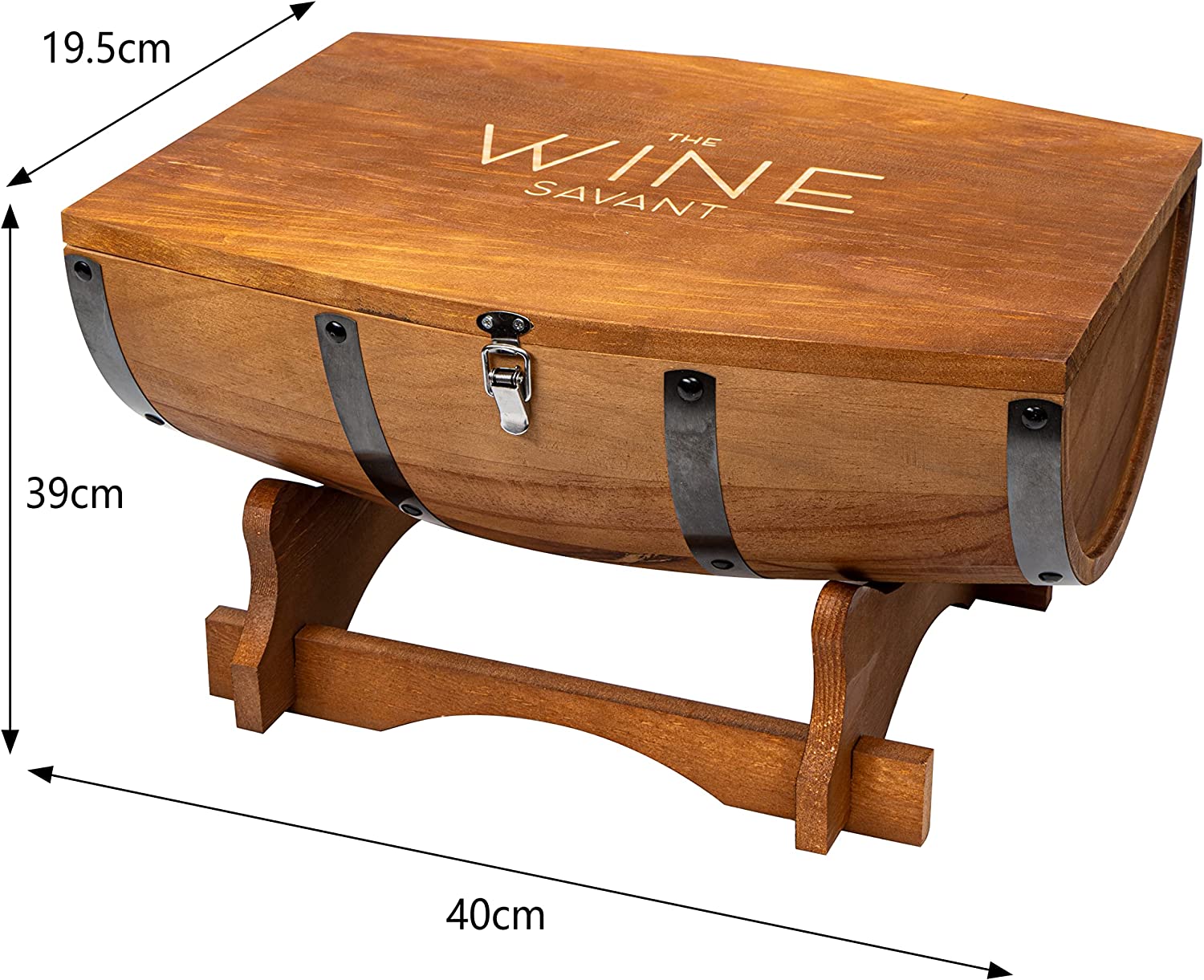 Wood Barrel Whiskey 24 Oz. Decanter with Antique Ship With 2 11 Oz. Glasses & Drink Chiller Stones - POPvault
