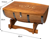 Wood Barrel Whiskey 24 Oz. Decanter with Antique Ship With 2 11 Oz. Glasses & Drink Chiller Stones - POPvault