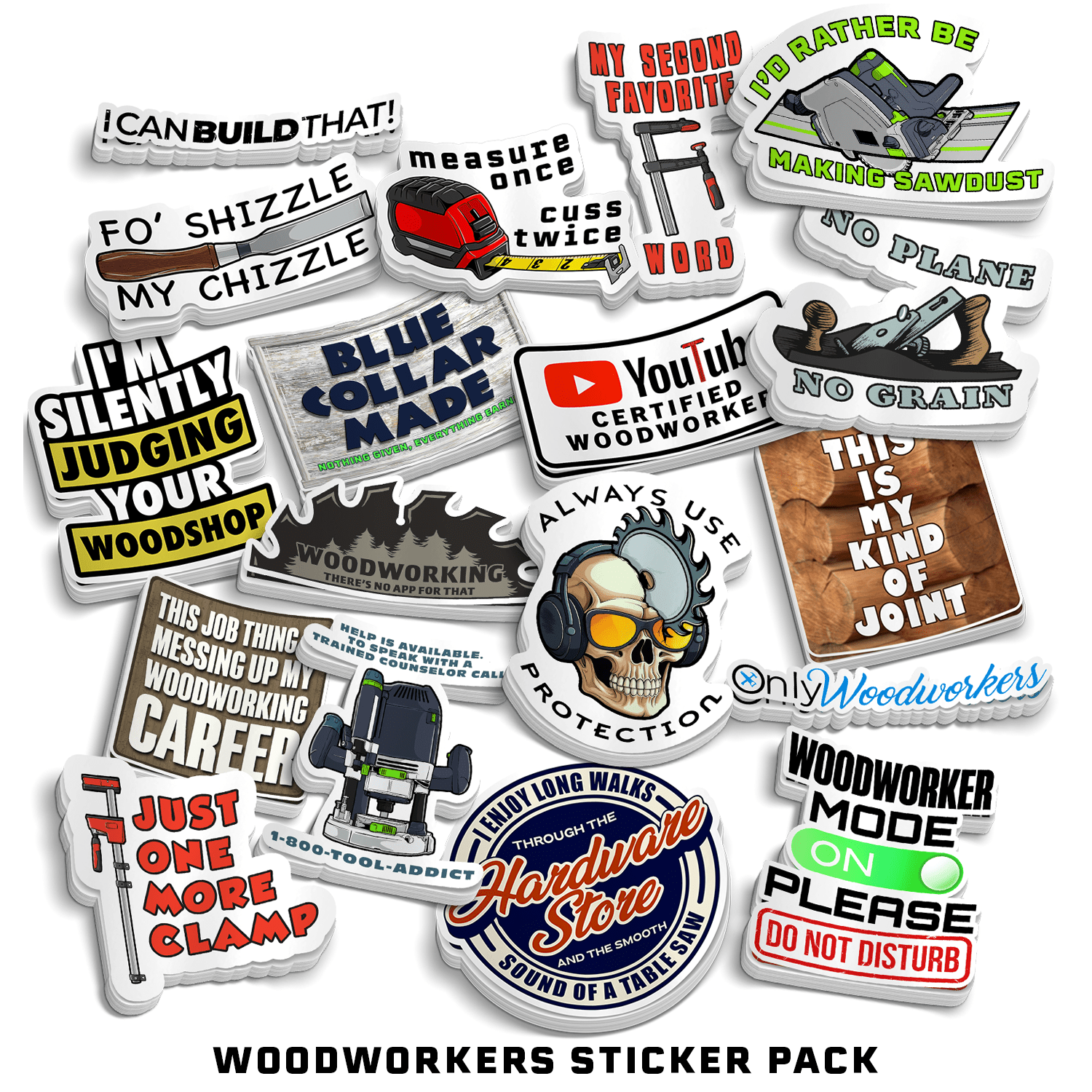 Woodworkers Sticker Pack - POPvault