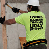 Work Harder - Safety Yellow T-Shirt - POPvault