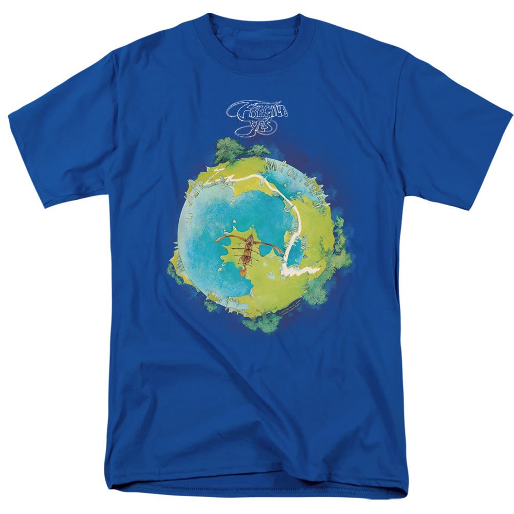 Yes Fragile Cover Mens T Shirt Royal Blue - POPvault