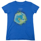 Yes Fragile Cover Womens T Shirt Royal Blue - POPvault